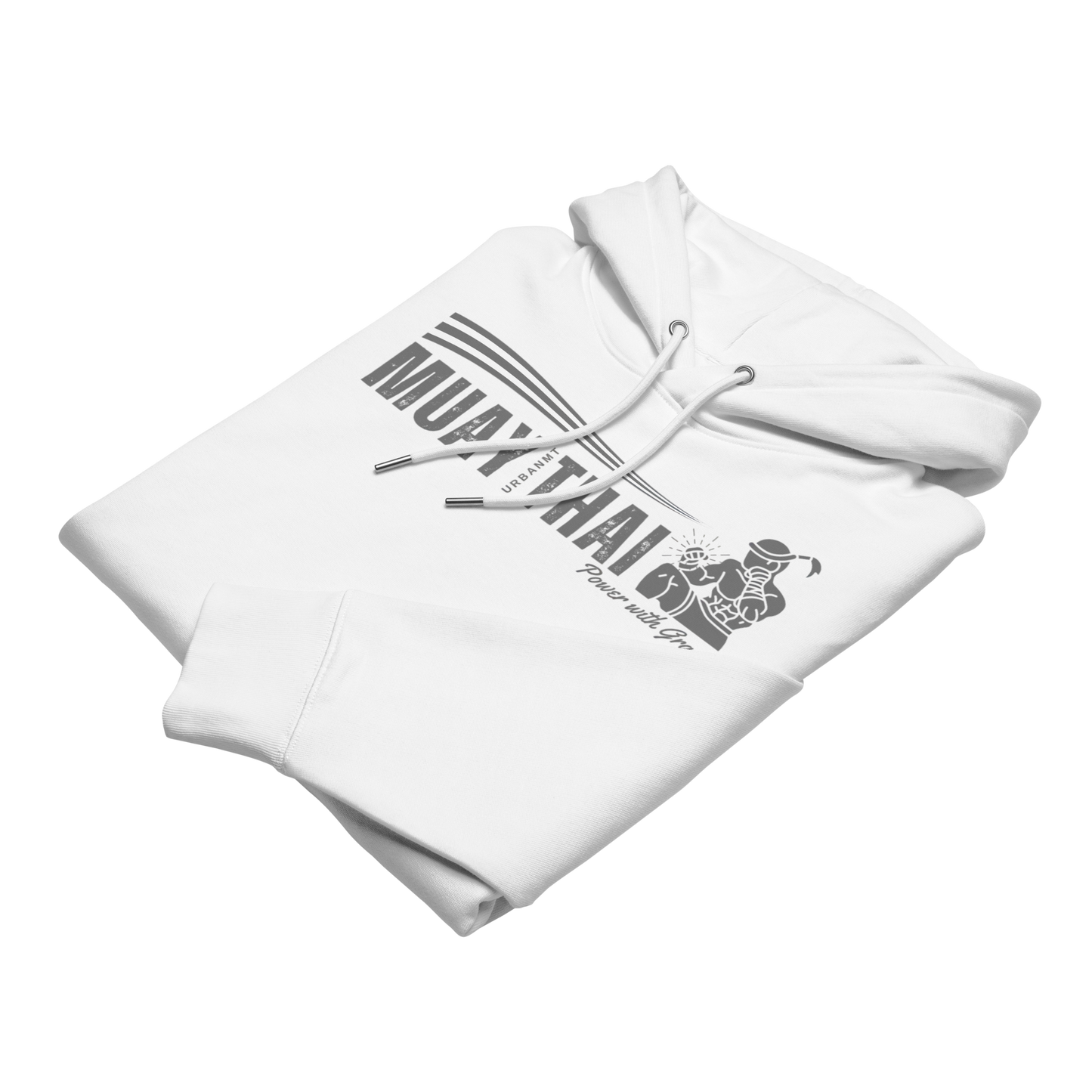 Muay Thai Premium Hoodie - White_HG