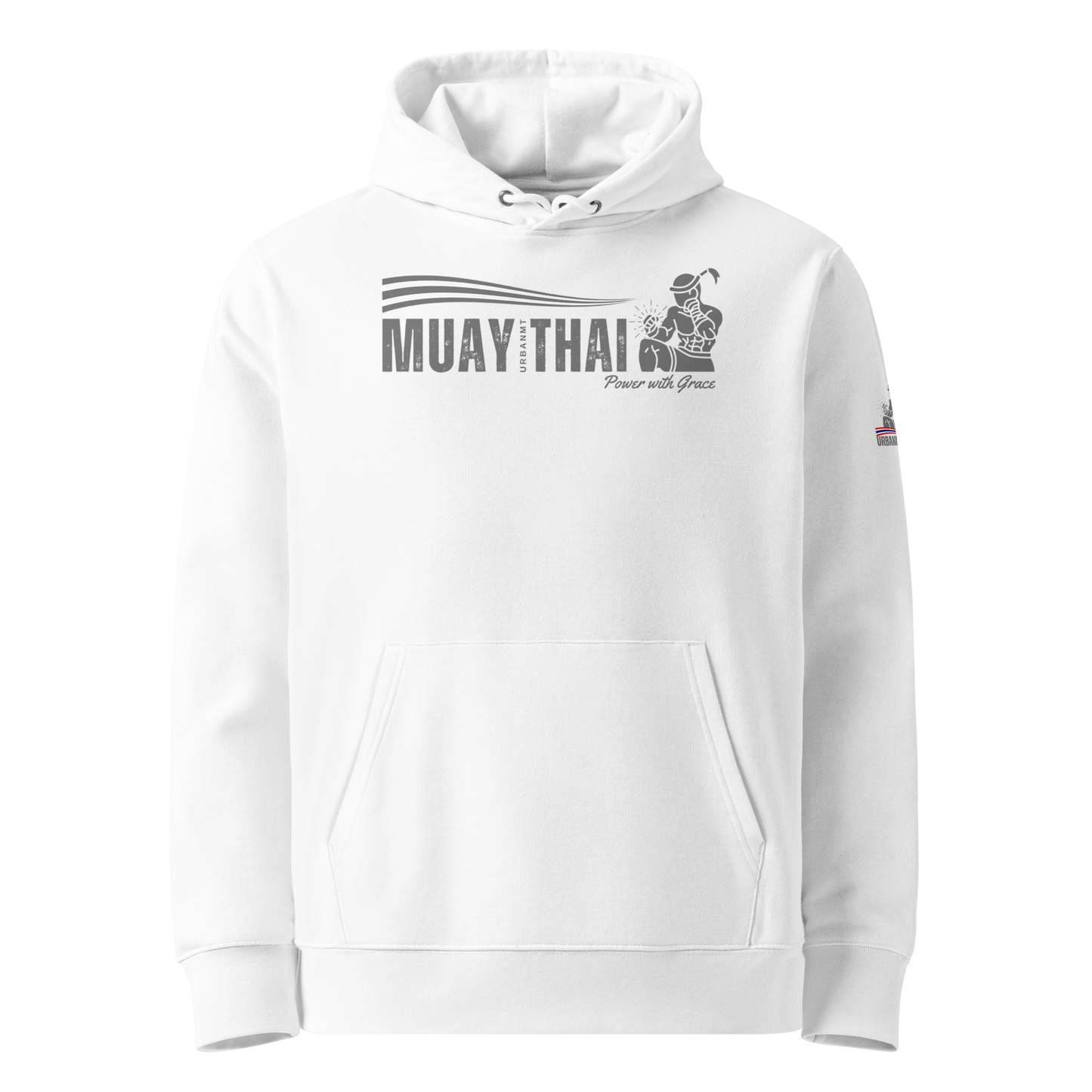 Muay Thai Premium Hoodie - White_HG