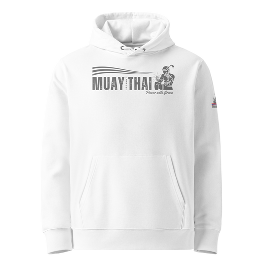 Muay Thai Premium Hoodie - White_HG