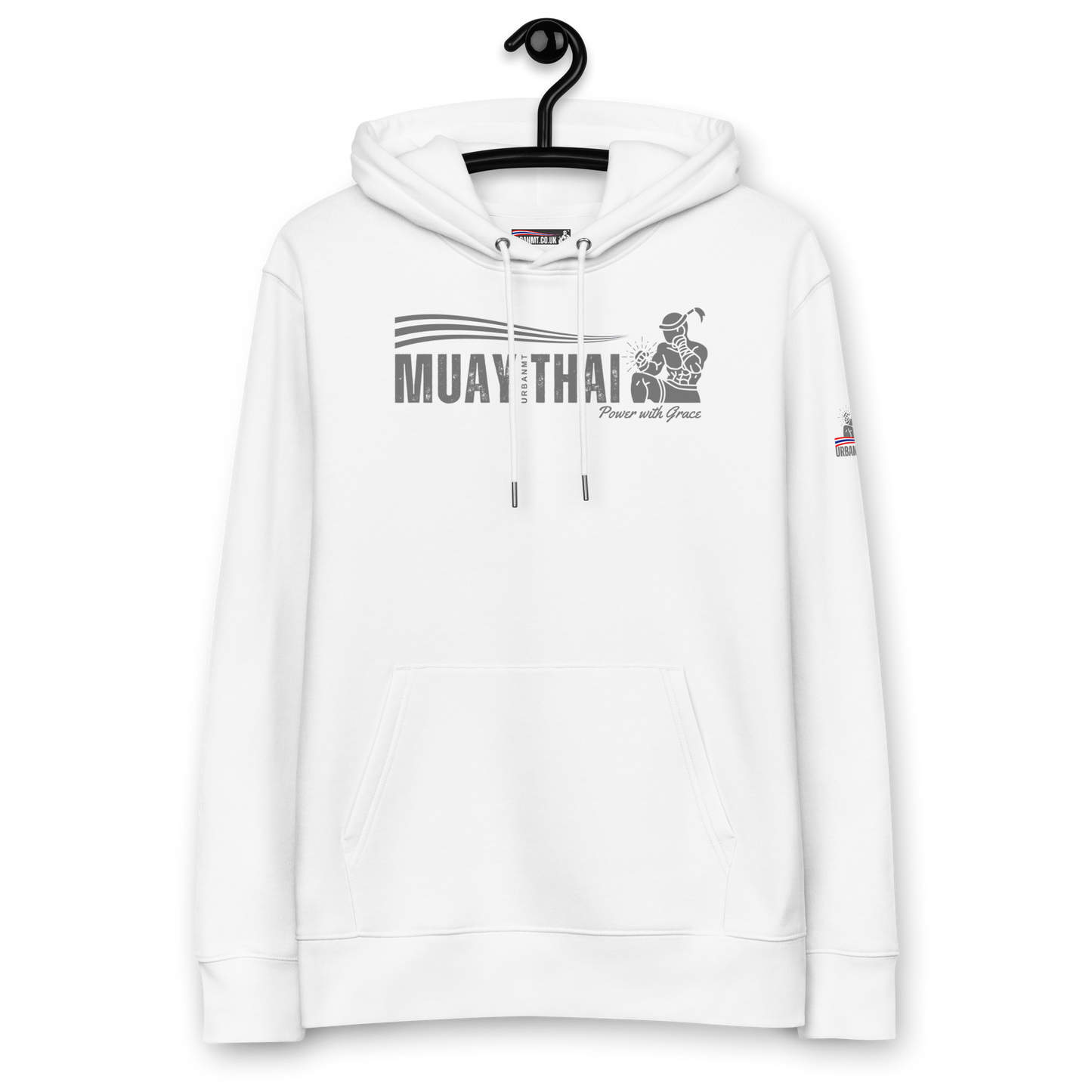 Muay Thai Premium Hoodie - White_HG