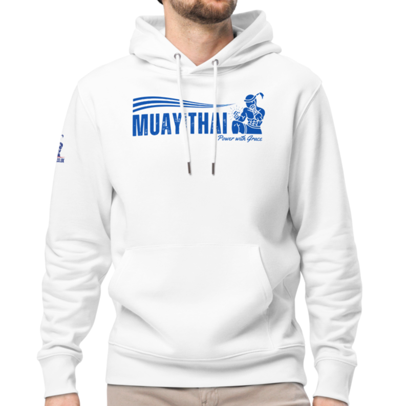 Muay Thai Premium Hoodie - White_HB