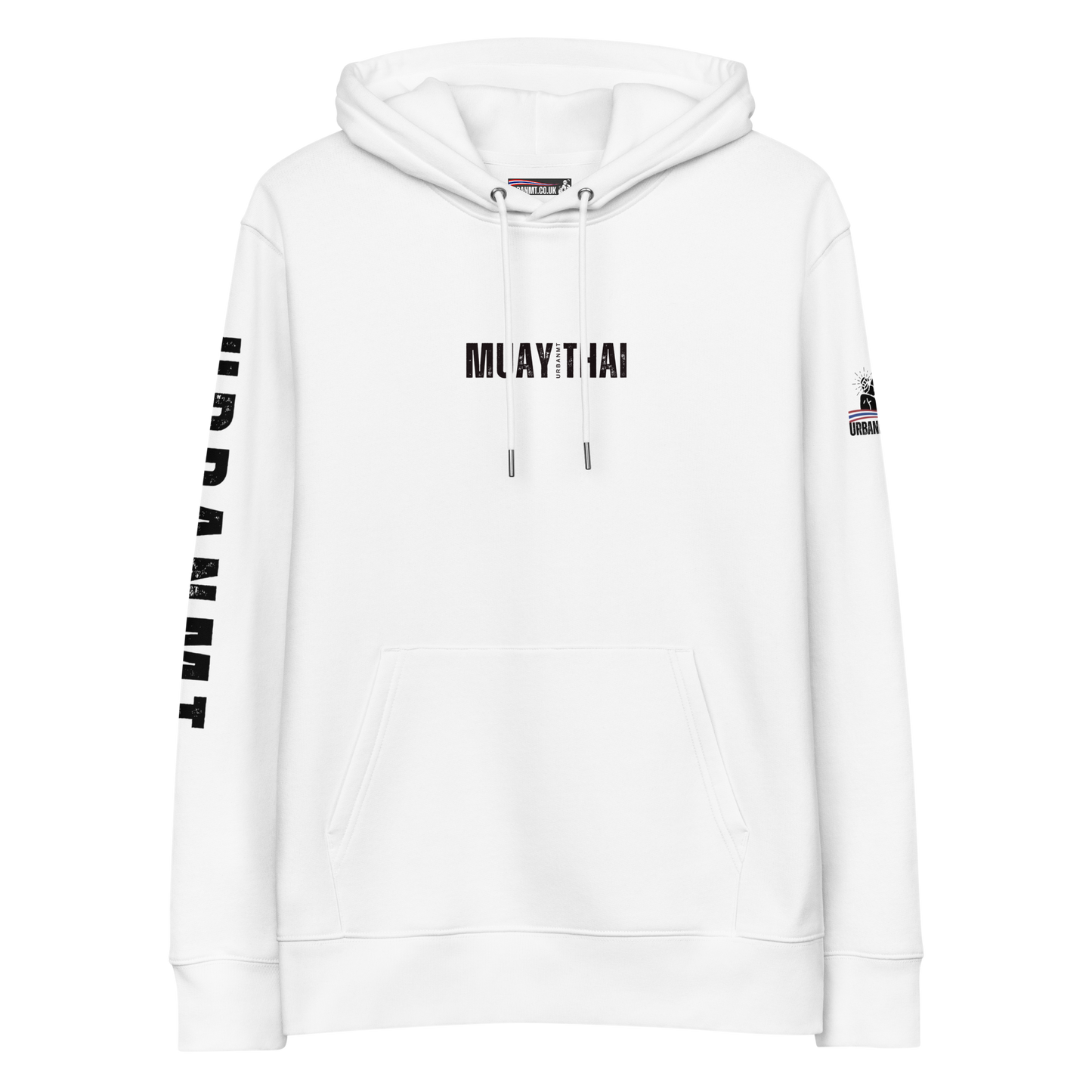 Muay Thai Premium Hoodie - White_MTUMTBV