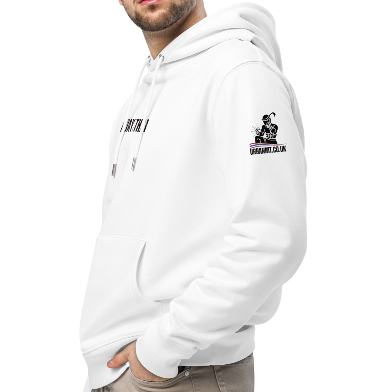 Muay Thai Premium Hoodie - White_MTUMTBV