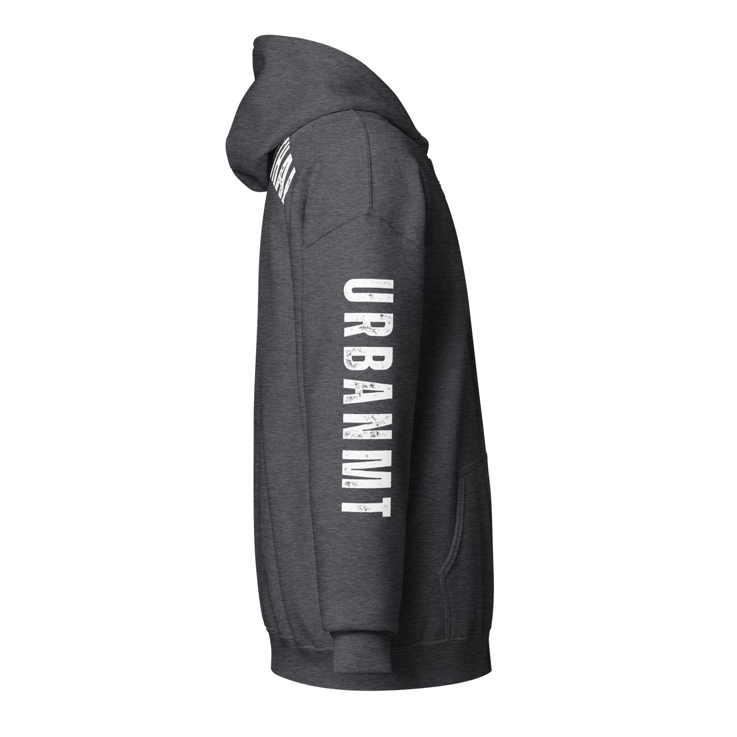 Muay Thai Lightweight Zipped Hoodie - Dark Heather_MTUMT