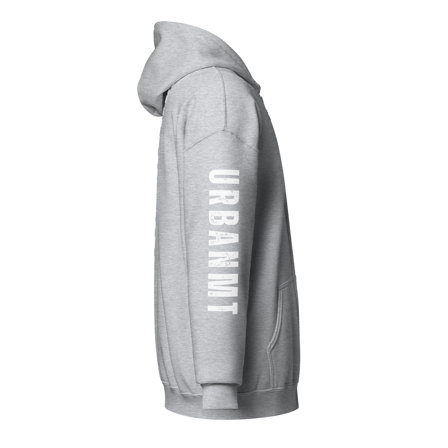 Muay Thai Lightweight Zipped Hoodie - Sport Grey_MTUMTBV