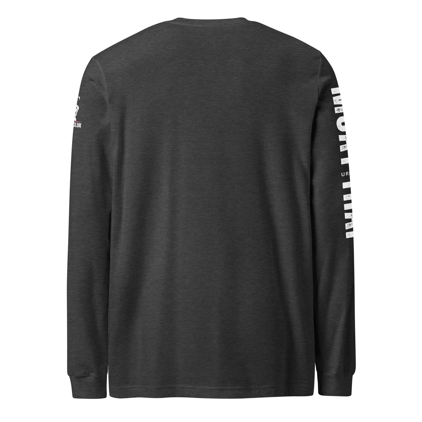 Muay Thai Long Sleeve Shirt - Dark Grey Heather_MTUMT