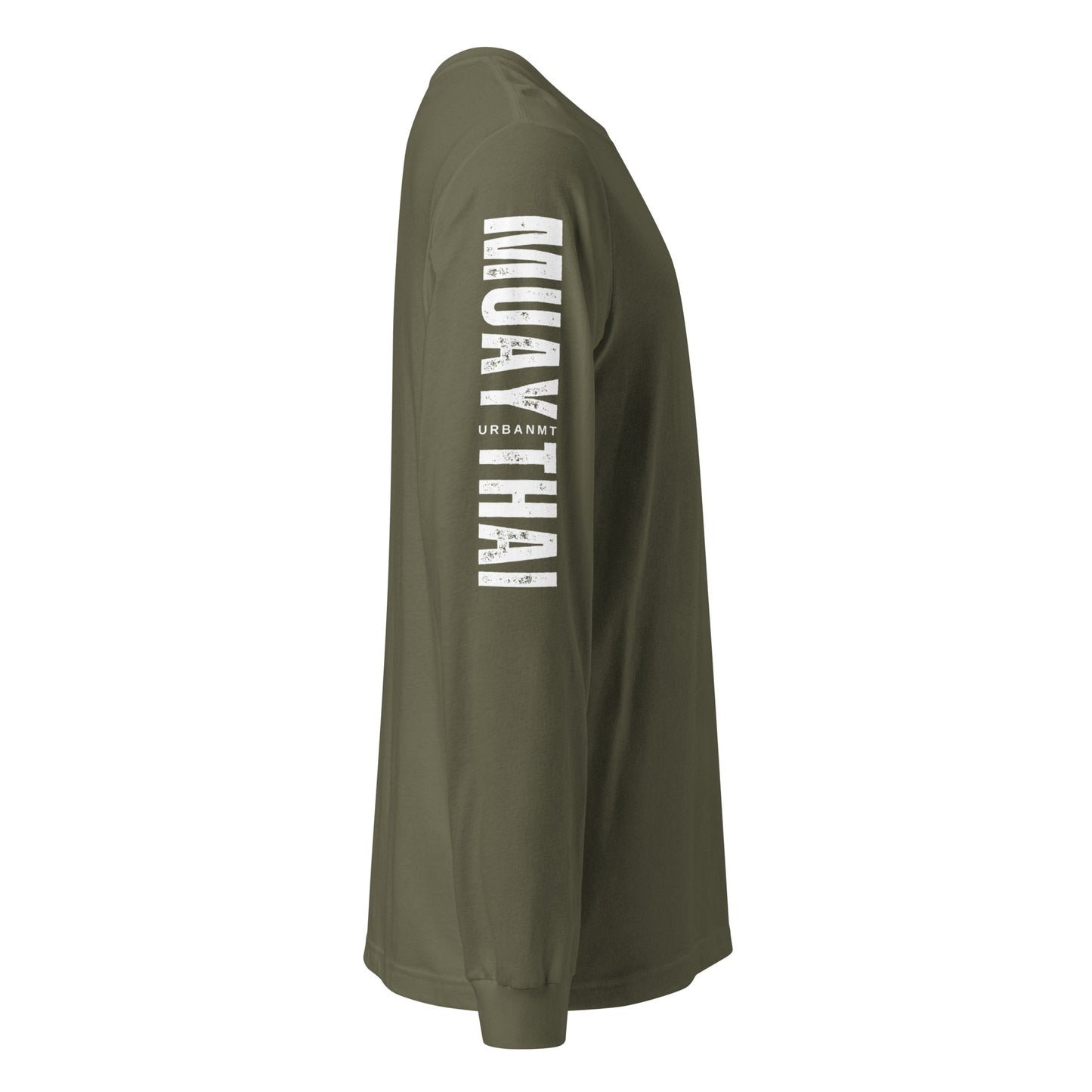 Muay Thai Long Sleeve Shirt - Military Green_MTUMT