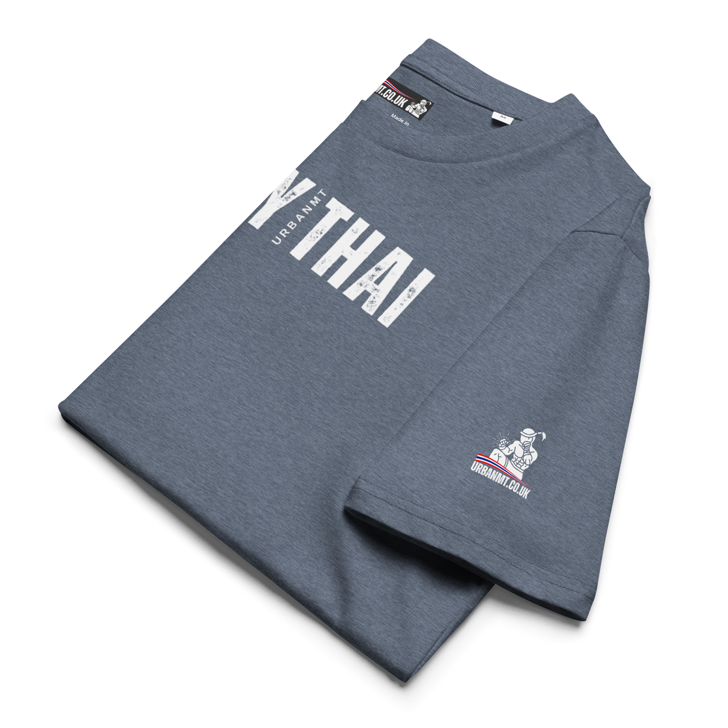 Muay Thai Regular Fit T-Shirt - Dark Heather Blue_MTUMTL