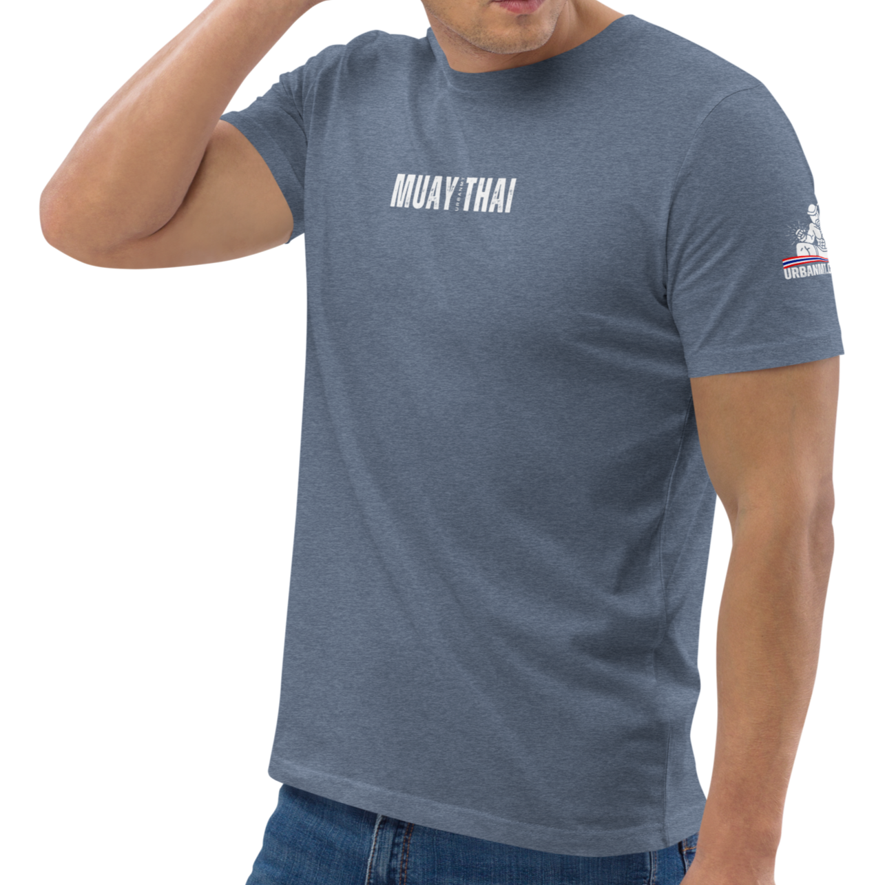 Muay Thai Regular Fit T-Shirt - Dark Heather Blue_MTUMT