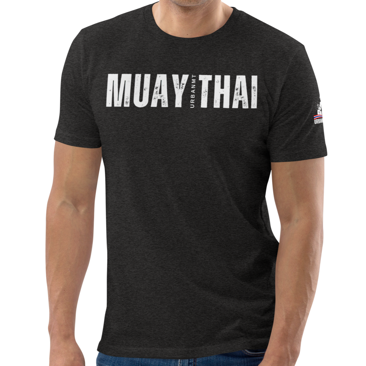 Muay Thai Regular Fit T-Shirt - Dark Heather Grey_MTUMTL