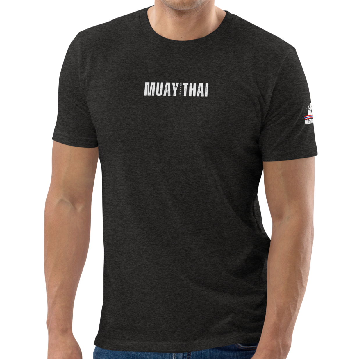 Muay Thai Regular Fit T-Shirt - Dark Heather Grey_MTUMT