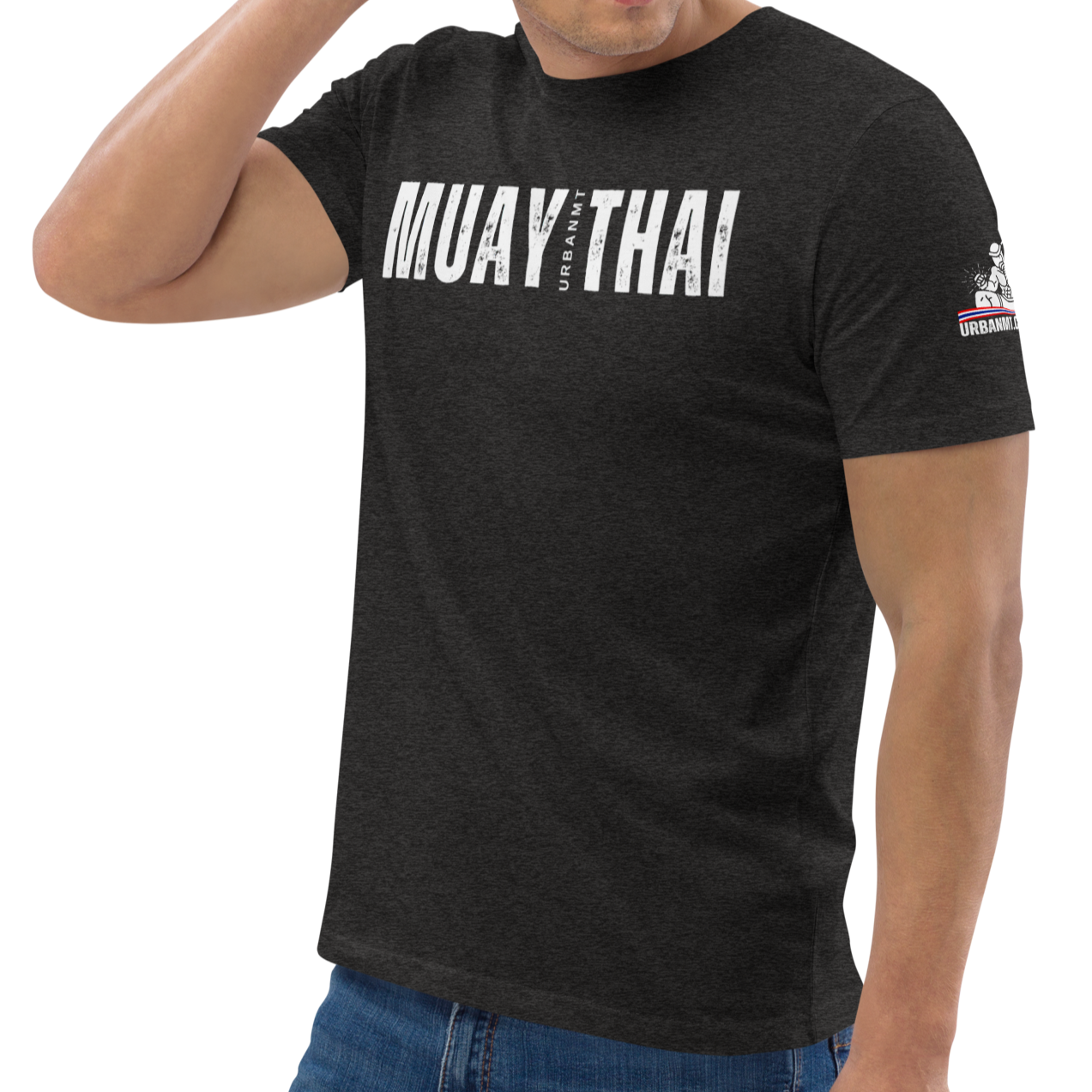 Muay Thai Regular Fit T-Shirt - Dark Heather Grey_MTUMTL