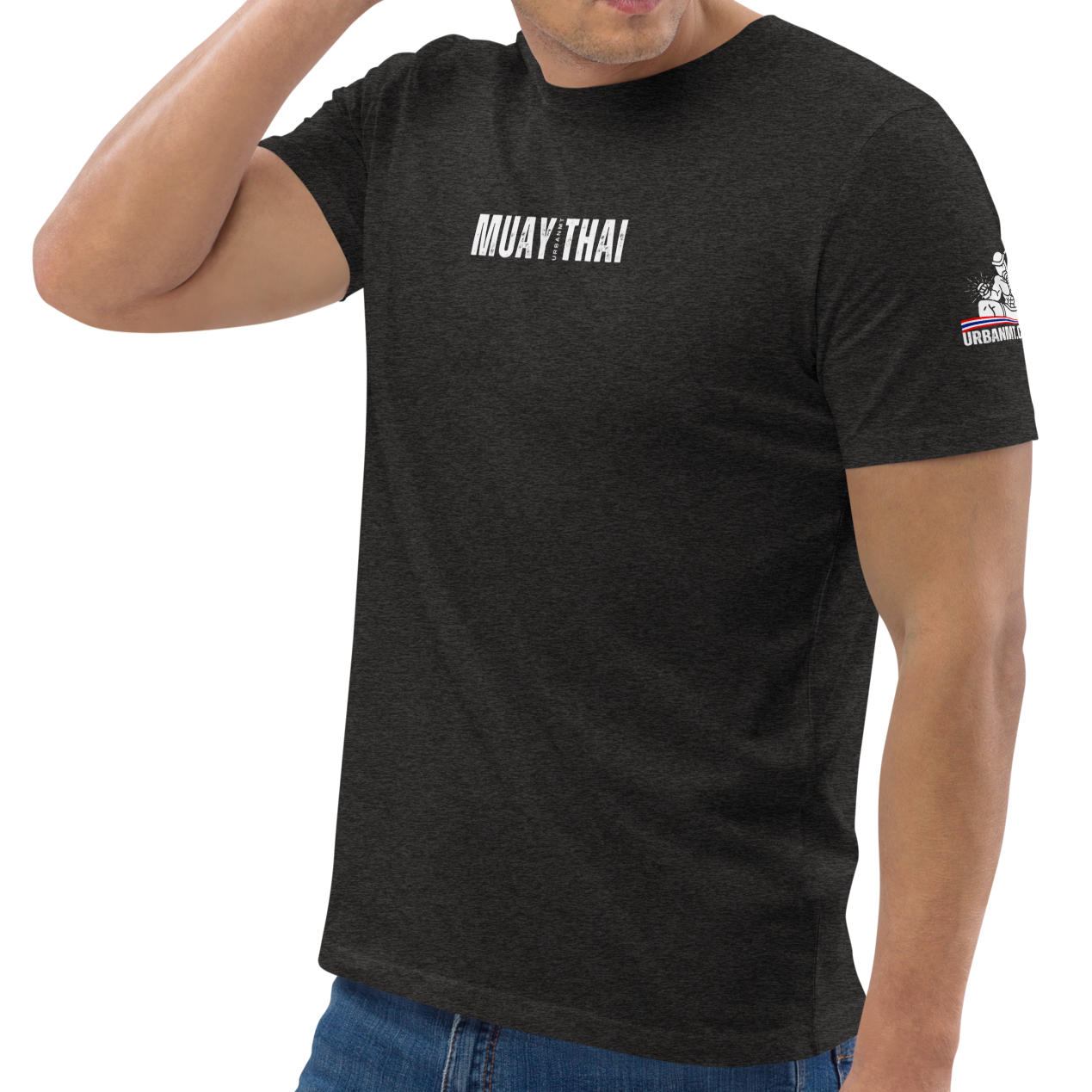 Muay Thai Regular Fit T-Shirt - Dark Heather Grey_MTUMT