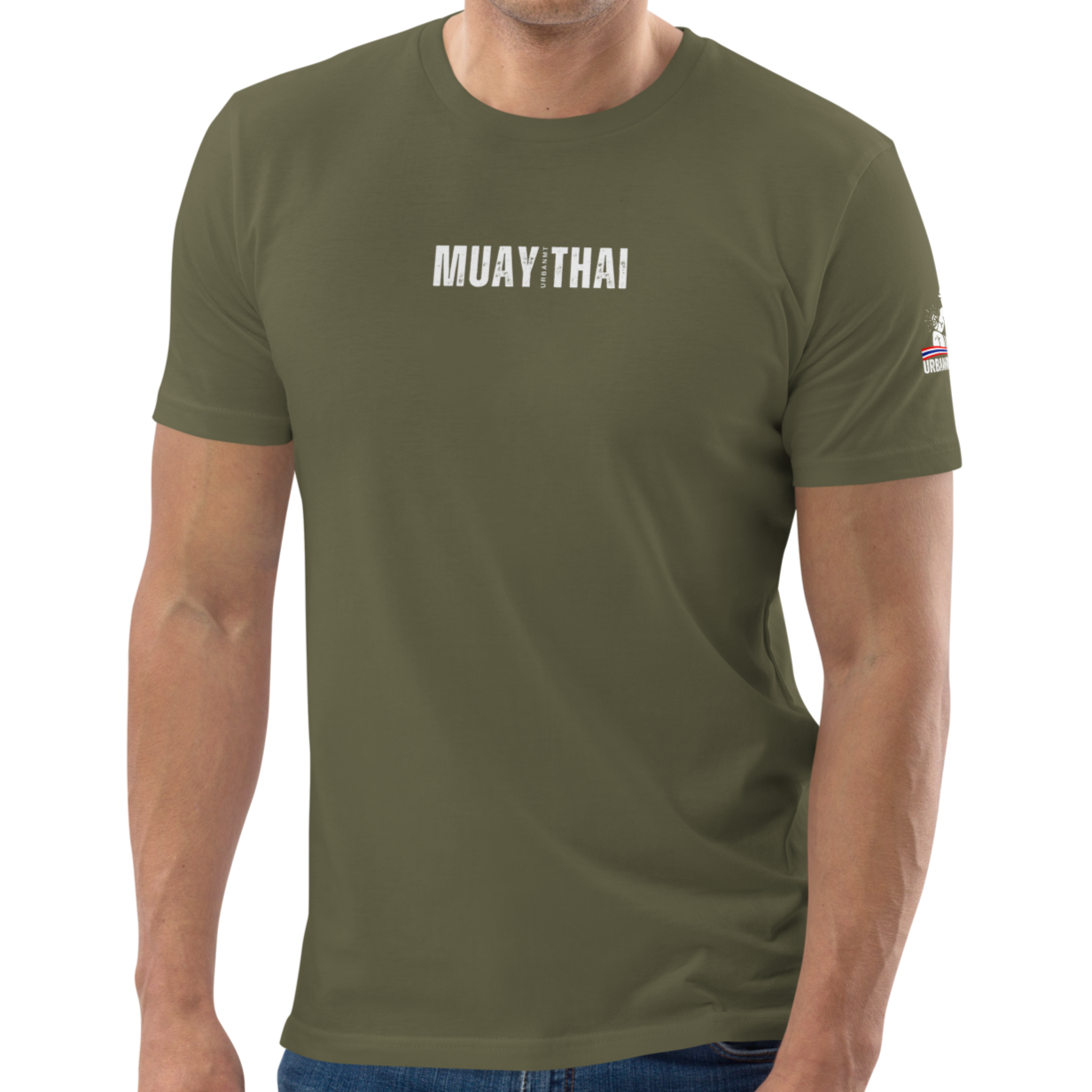 Muay Thai Regular Fit T-Shirt - Khaki_MTUMT