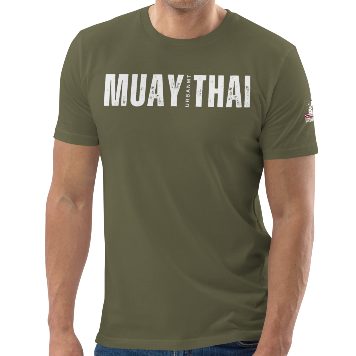 Muay Thai Regular Fit T-Shirt - Khaki_MTUMTL