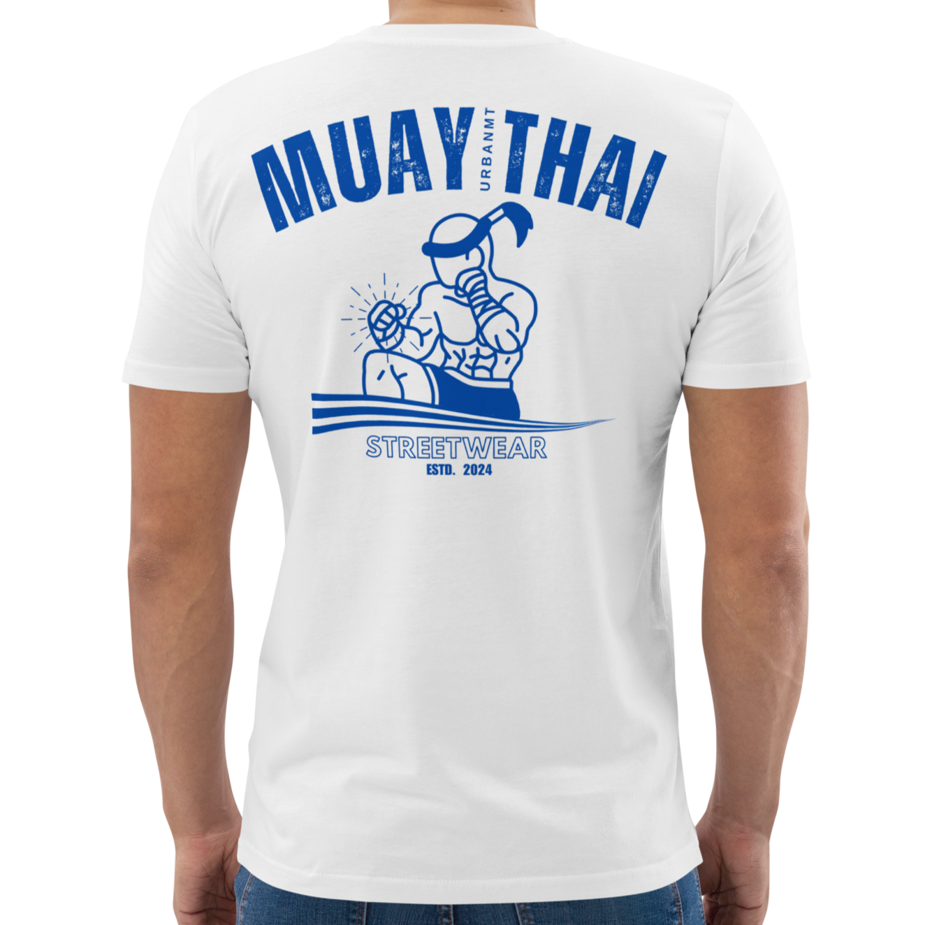 Muay Thai Regular Fit T-Shirt - White_MTS1