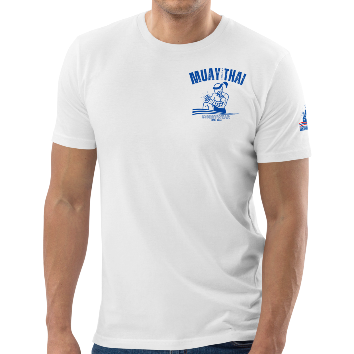 Muay Thai Regular Fit T-Shirt - White_MTS1