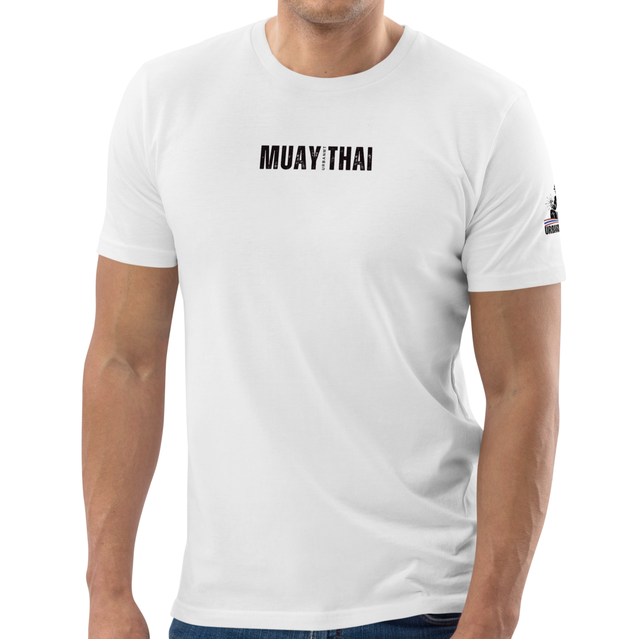 Muay Thai Regular Fit T-Shirt - White_MTUMTBV