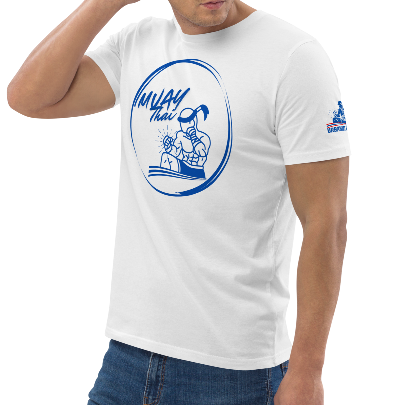 Muay Thai Regular Fit T-Shirt - White_BF1