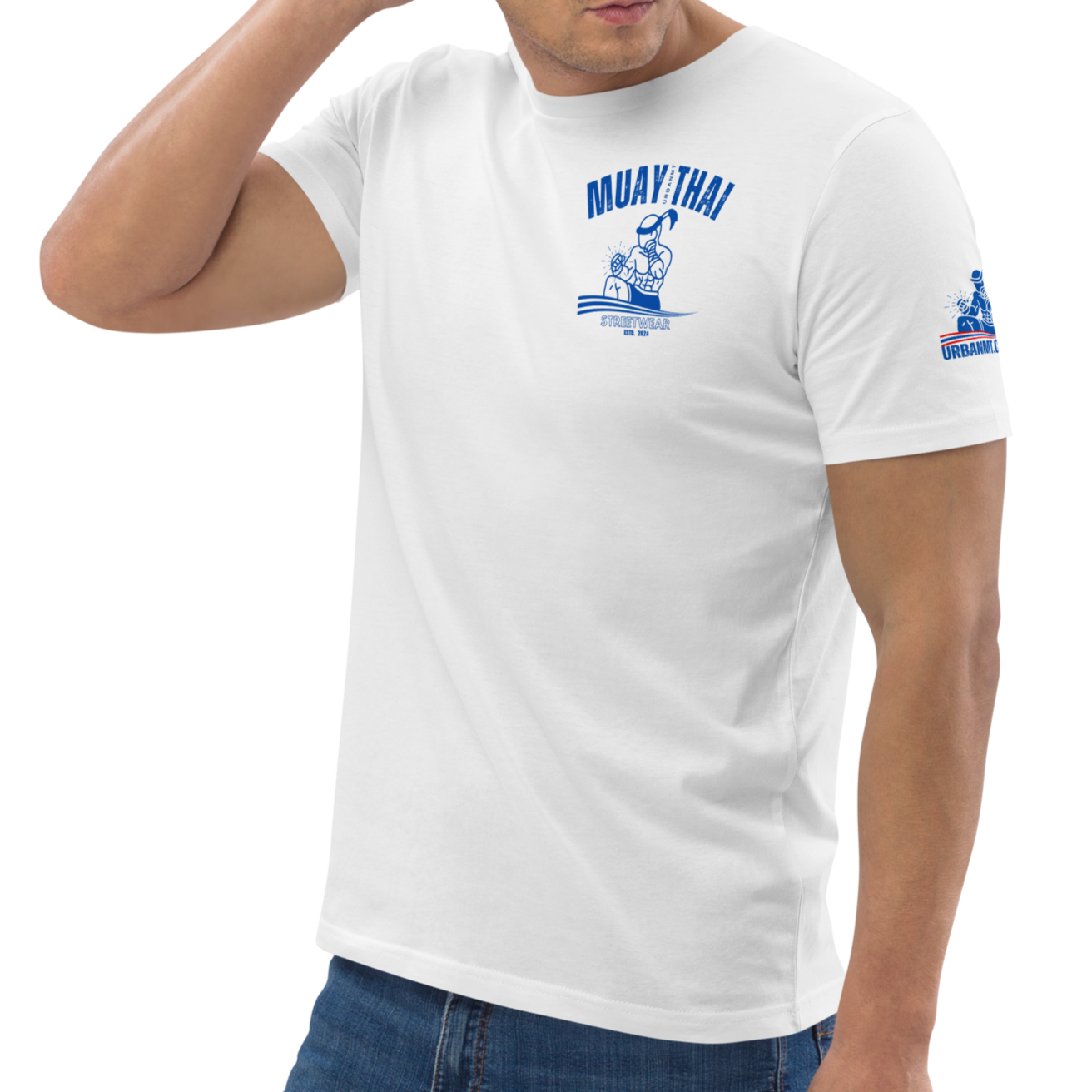 Muay Thai Regular Fit T-Shirt - White_MTS1